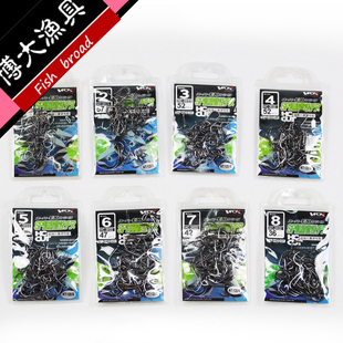 博大渔具威狐SP粗柄高碳钢管付千又钩 海钓矶钓倒刺带圈大物鱼钩