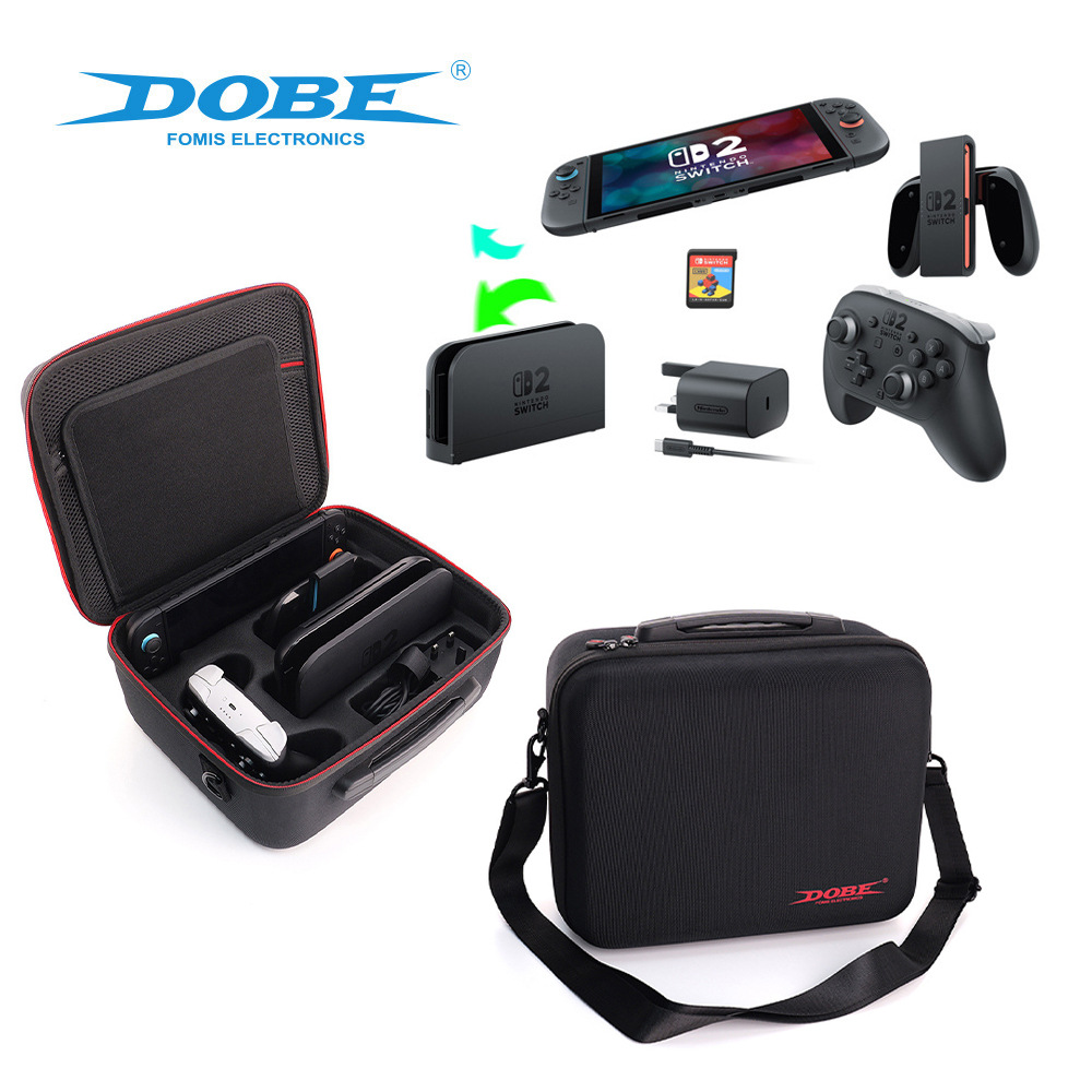 Switch2多功能收纳包NS2主机EVA拉链斜挎包NS2配件保护包TNS-5179