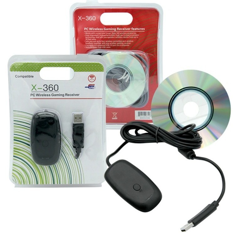 XBOX360接收器PC蓝牙适配器 XBOX360无线手柄接收器支持Windows