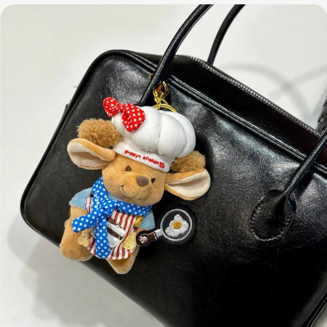小豆厨师玩偶公仔毛绒玩具包包挂件手偶安抚娃娃可爱小袋鼠包挂,服饰配件/皮带/帽子/围巾,包挂件,淘宝优惠券,粉丝福利购,淘宝优惠卷