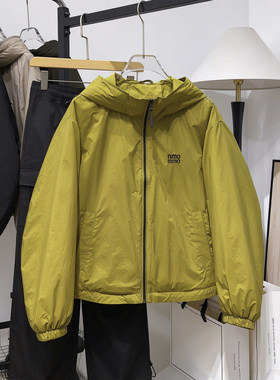 90白鸭绒冲锋衣户外羽绒服女短款