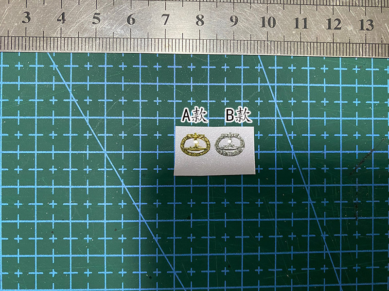 1/6兵人玩偶配件-wwii时期迷你海陆空立体勋章奖章背胶可粘贴