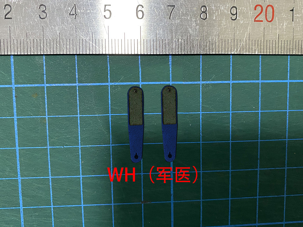 1/6兵人玩偶配件-wwii 德-ss/wh暗蓝色军医兵种各阶布质肩章