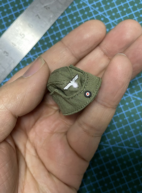 1/6兵人模型可动人偶 德系黑色、绿色船帽便帽迷你送帽贴标