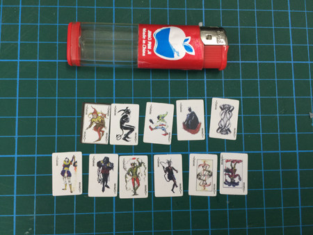 1/4   1/6兵人配件蝙蝠侠小丑 扑克牌,11张一套