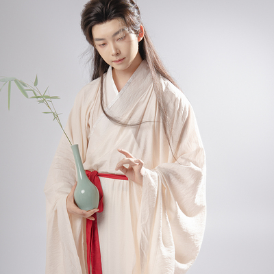 惜物国风 宋制汉服天丝棉交领内搭直袖贴里长衫日常服打底衫贴里