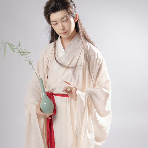 惜物国风 宋制汉服天丝棉交领内搭直袖贴里长衫日常服打底衫贴里