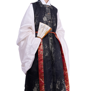 惜物国风 明制汉服方领罩甲织金男女款百搭比甲日常汉服-鎏金罩甲