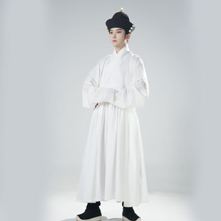 惜物国风 明制汉服天丝棉小袖贴里内搭道袍圆领袍亲肤打底衫衬袍