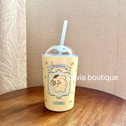 现货 THERMOS膳魔师三丽鸥联名布丁狗美乐蒂316吸管随行保温杯