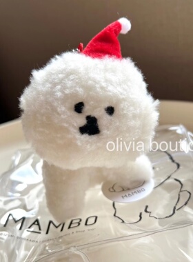 现货 日本购回 CLASKA MAMBO比熊毛绒玩偶包包挂饰钥匙扣配件