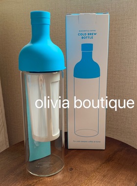 日本制 Blue Bottle Coffee蓝瓶子Hario联名合作玻璃咖啡壶冷萃壶