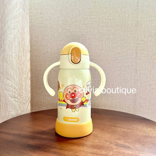 现货日本本土象印面包超人联名限定儿童吸管保温杯宝宝双耳学饮杯