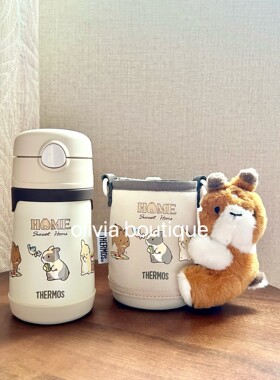 现货 THERMOS膳魔师提摩西美乐蒂联名吸管保温保冷杯儿童学饮杯