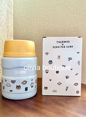 现货 THERMOS膳魔师联名zeroperzero焖烧杯不锈钢保温罐辅食粥汤