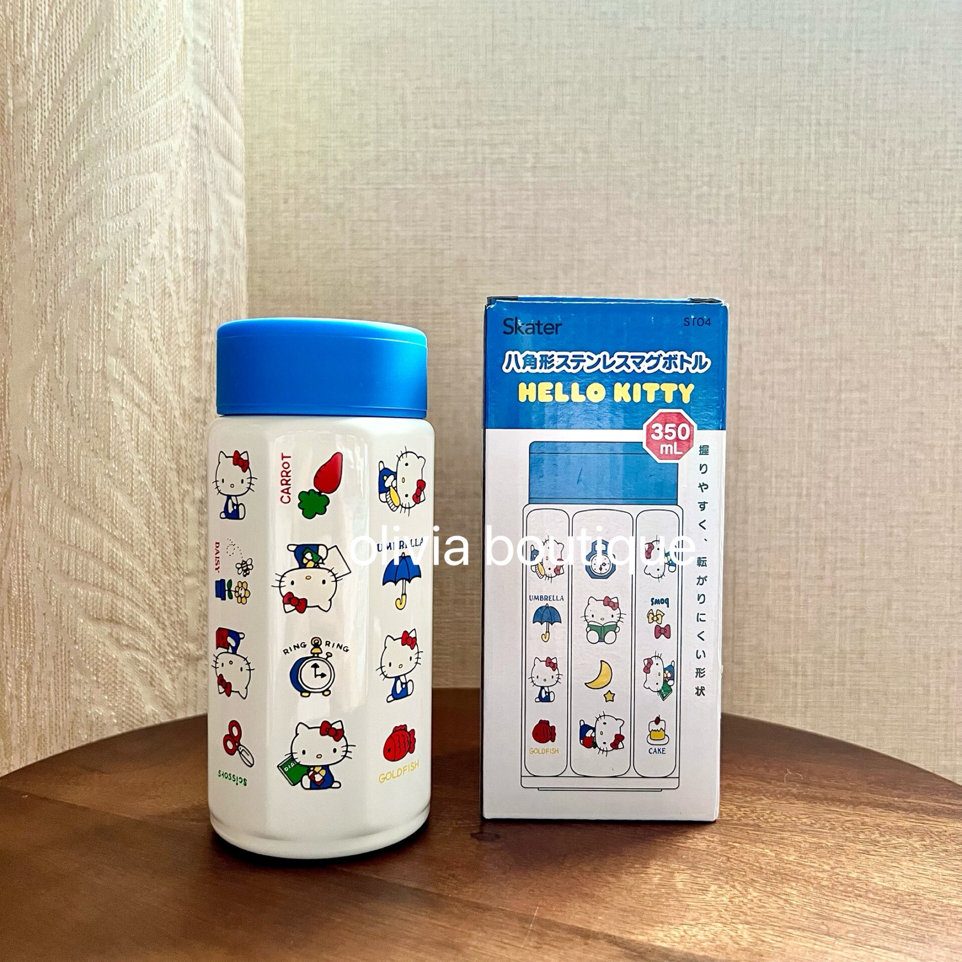 现货 日本本土限定SKATER三丽鸥联名kitty满印不锈钢保温保冷杯