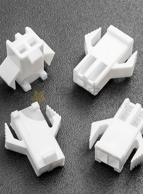 SM连接器-2P3P公壳 间距2.54mm白色插头空接可替代SMP-02V 2000只