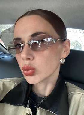 猫眼jennie同款墨镜女适合方圆脸2025新款复古欧美近视女太阳镜男