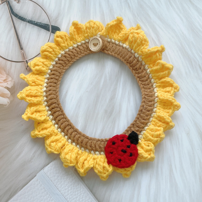 猫爪亲肤宠物围脖纯手工编织