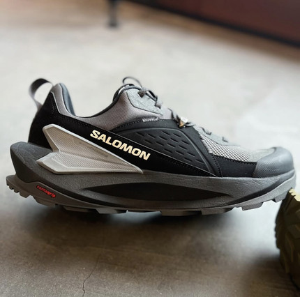 SALOMON萨洛蒙 Elixir 运动舒适 防滑耐磨 低帮 徒步鞋男款黑色
