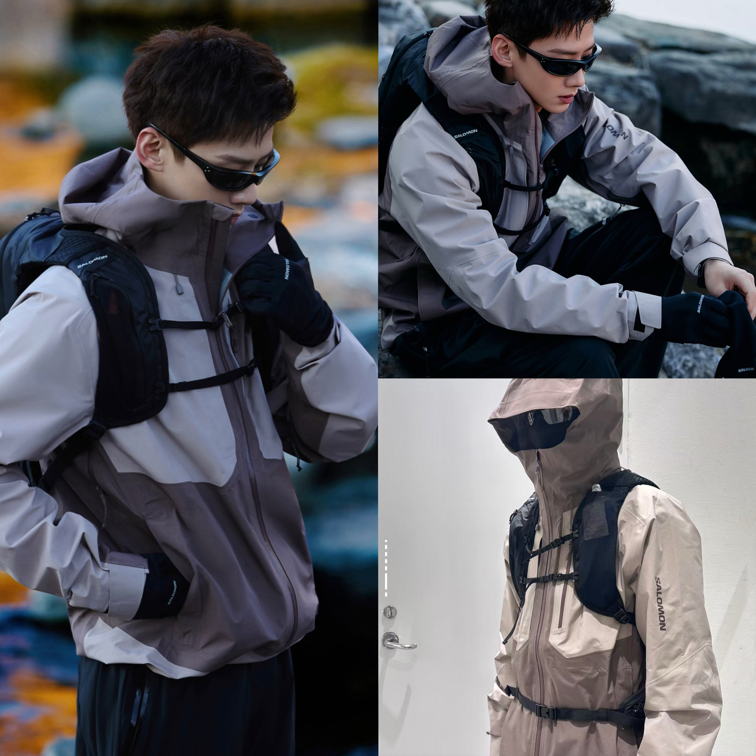 SALOMON硬壳外套中性款冲锋衣