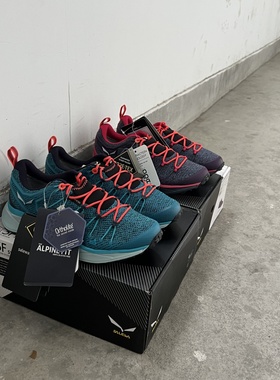 Salewa 沙乐华 DROPLINE 德国女子沙乐华户外登山黑蓝徒步运动鞋