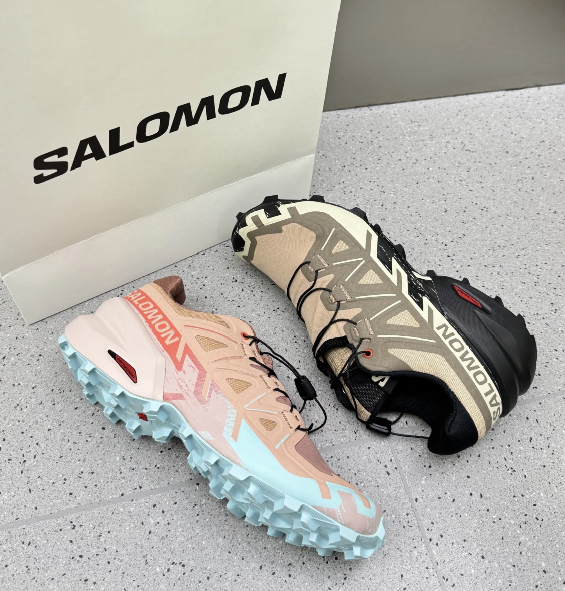SALOMON SPEEDCROSS 6萨洛蒙越野跑鞋黑色抓地防滑户外运动鞋