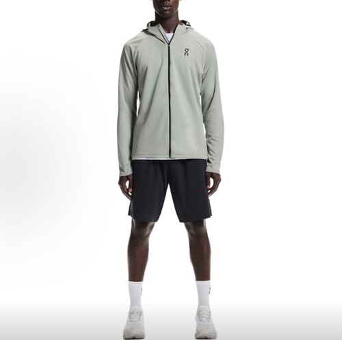 On Climate Zip Hoodie昂跑保暖速干连帽拉链长袖跑步外套男款