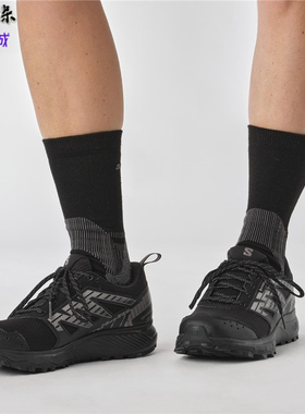 Salomon Wander trail 萨洛蒙户外登山徒步鞋纯黑色女士 471532