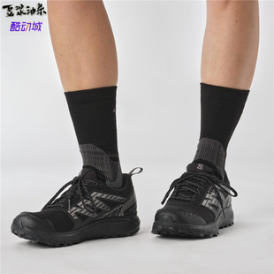 纯黑色女士 Salomon 萨洛蒙户外登山徒步鞋 trail 471532 Wander