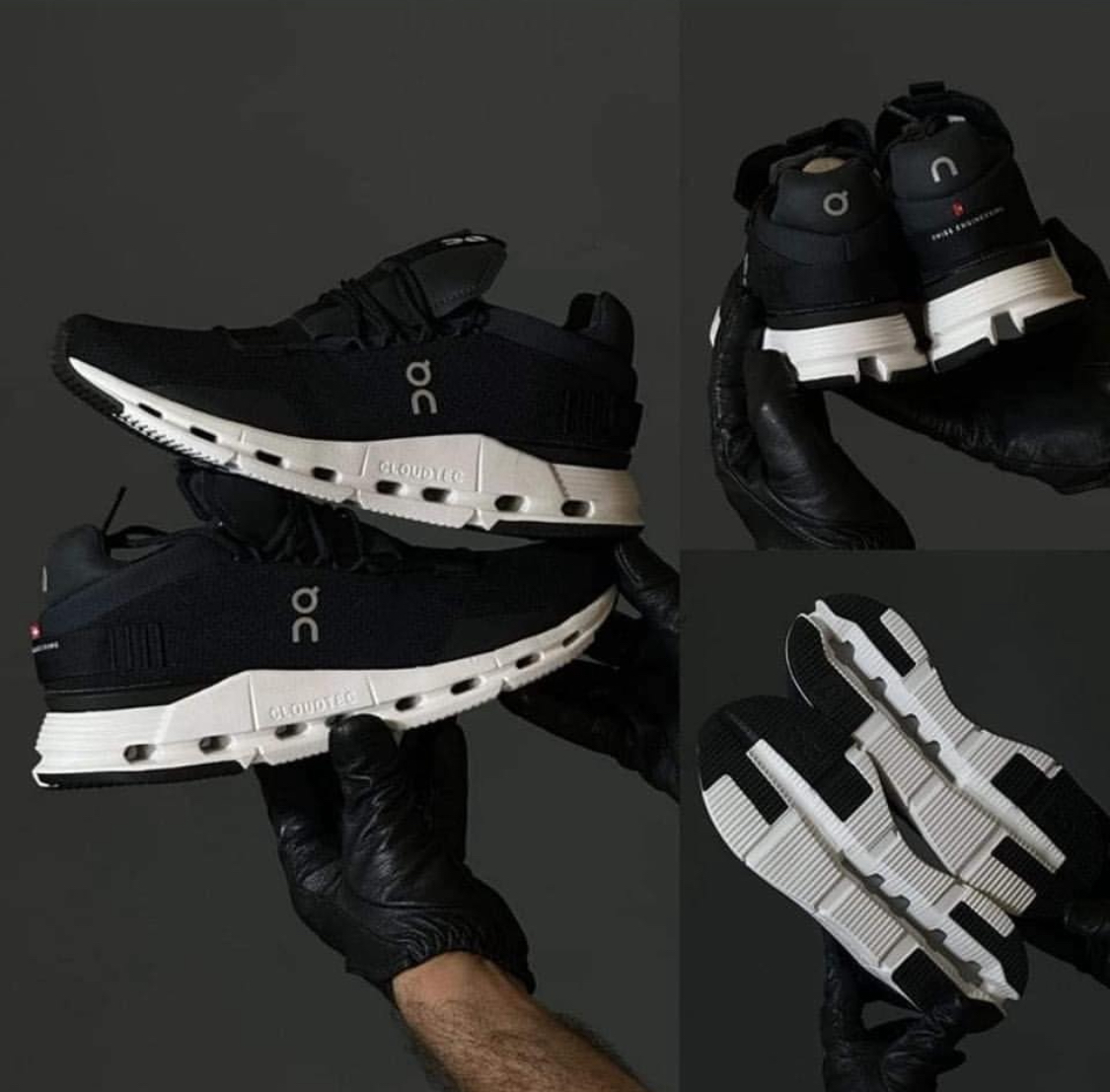 On昂跑 Cloudnova 舒适耐磨防滑 低帮跑步鞋 女款 黑白26.99113