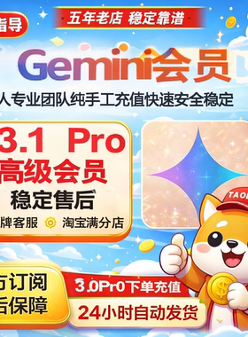 【Gemini3.1稳定】Gemini 3.1pro高级版veo3.1会员代充升级