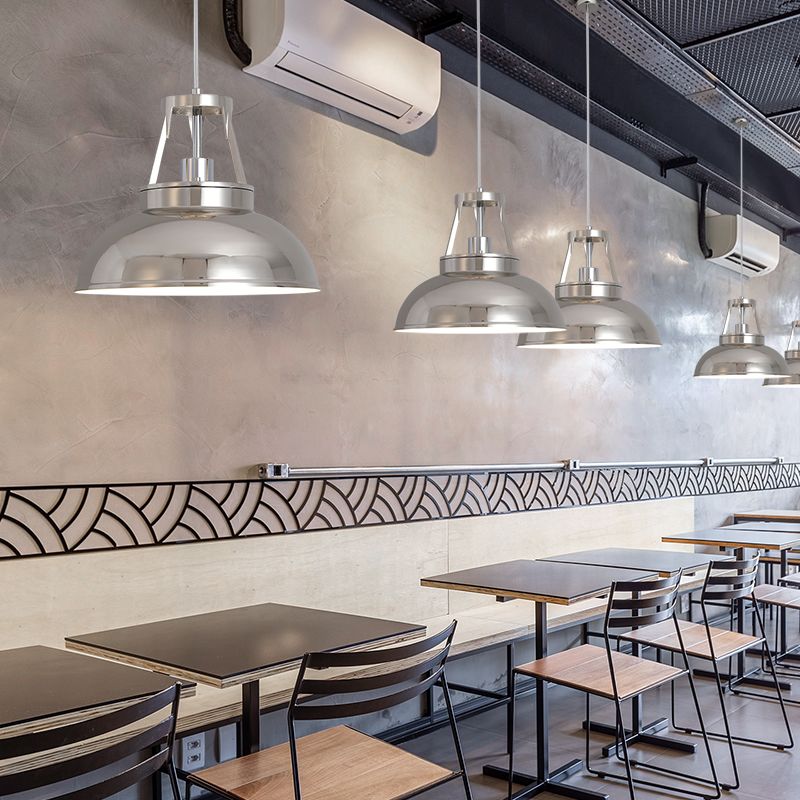 工业个性铁艺吊灯餐厅loft咖啡厅单头怀旧创意锅盖灯罩工业风餐厅