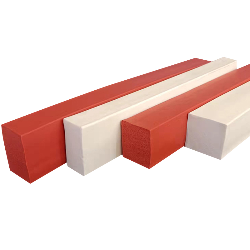 硅胶发泡条耐高温防冻方条烘箱烤箱防G水密封条机械防撞橡胶海绵