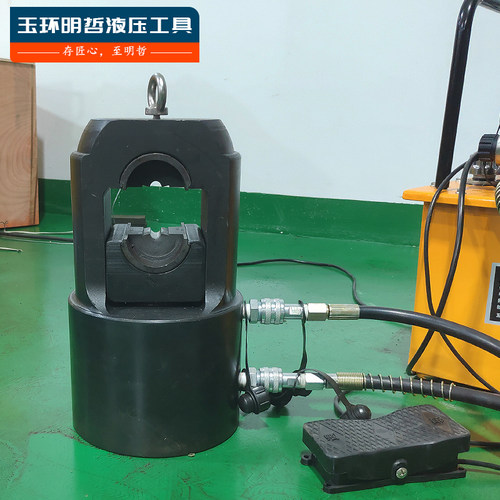 钢丝绳压b套机YTJ 60吨 135吨 200吨 尼龙绳铝套直套8字套压接机