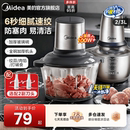 美 官方正 绞肉机家用全自动小型多功能搅拌打碎肉绞馅料理机新款