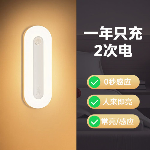 充电款人体自动感应灯