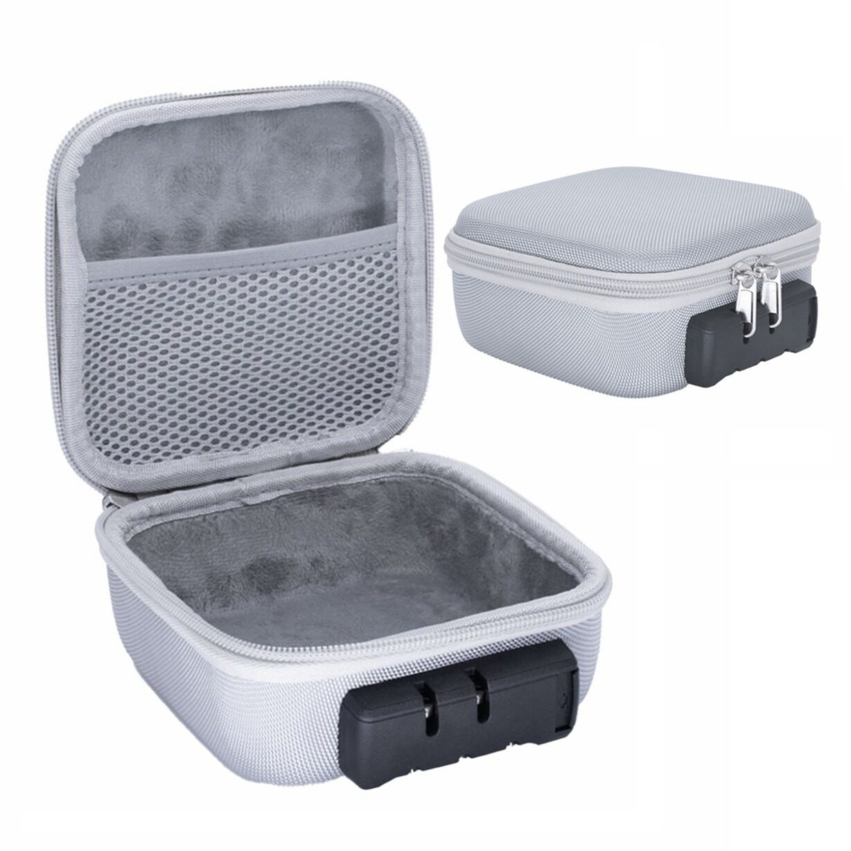 盒密码锁包绒布保密隐藏钥匙锁盒