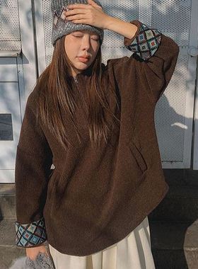 六1213韩国正品han-aun-n-i-190661 卫衣区新款洋气直邮简约甜美