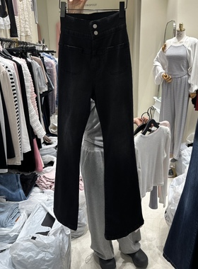 八0916韩国东大门运动牛仔裤区4429903高档秋冬修身韩版潮流可爱