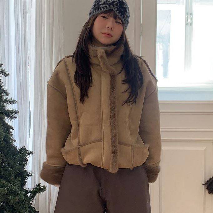 六1213韩国正品myou-th1375 外套区纯色别致正品炸街冬款都市新款