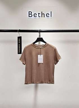 九0322韩国东大门t恤区bethel-8753334学院人气简洁春季街头通勤