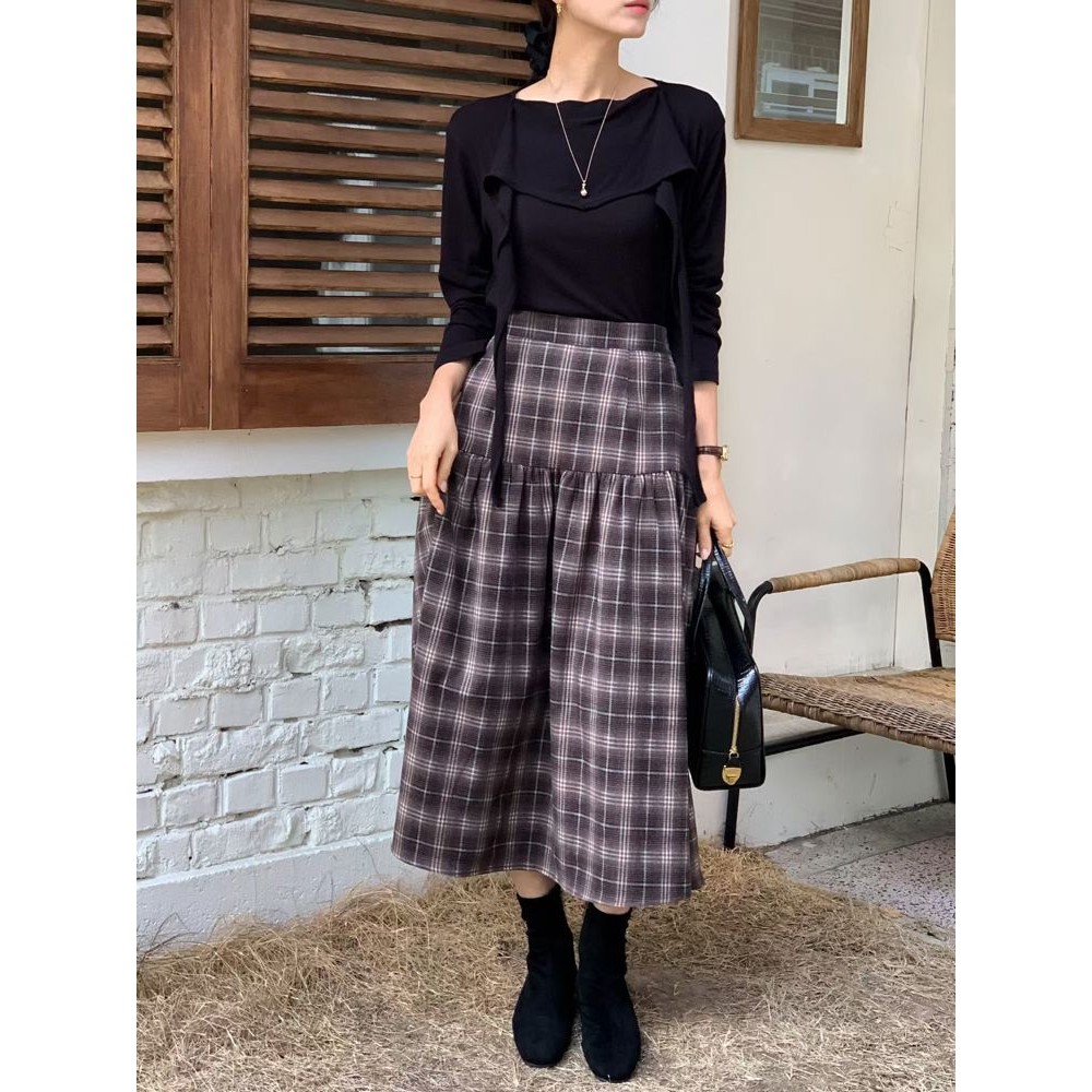 九1126韩国东大门户外半身裙区Terrace-8711375洋气甜美魅力秋冬