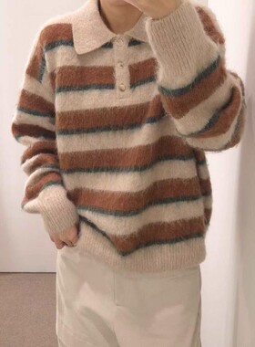 九1126韩国东大门毛衣区ous-8713306复古直邮时尚人气欧美秋季
