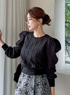 六1213韩国正品vivarub-y38995 针织衫区新潮纯色别致正品炸街