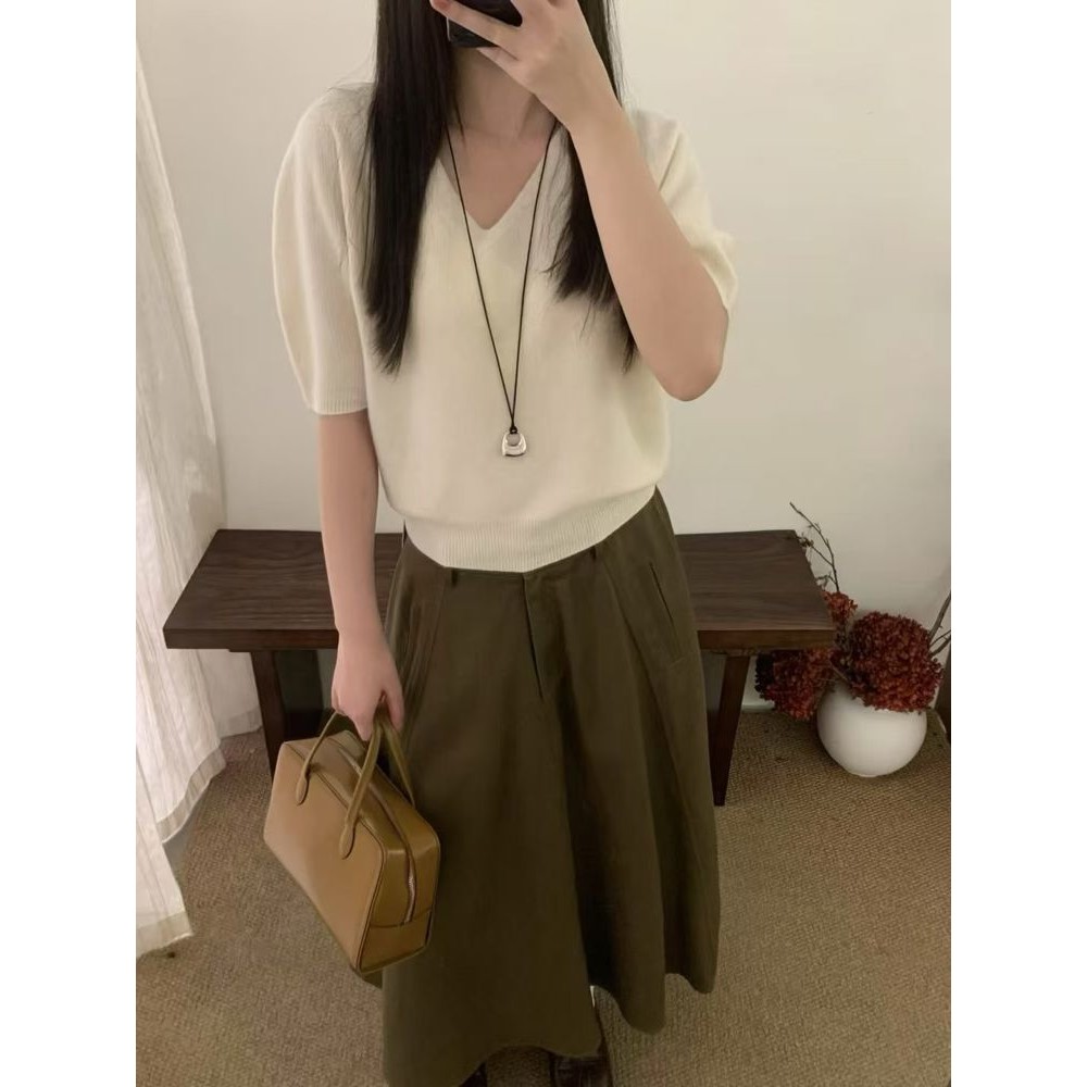 九1021韩国东大门毛衣区AFTERGLOW-8675756秋季端庄通勤精致冬季