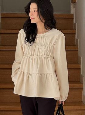 六1213韩国正品70435 衬衫区修身甜美端庄秋冬大气韩版舒适可爱