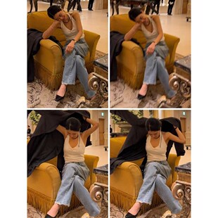 九0305韩国东大门运动牛仔裤区Tempting-8453071韩版欧美可爱高端