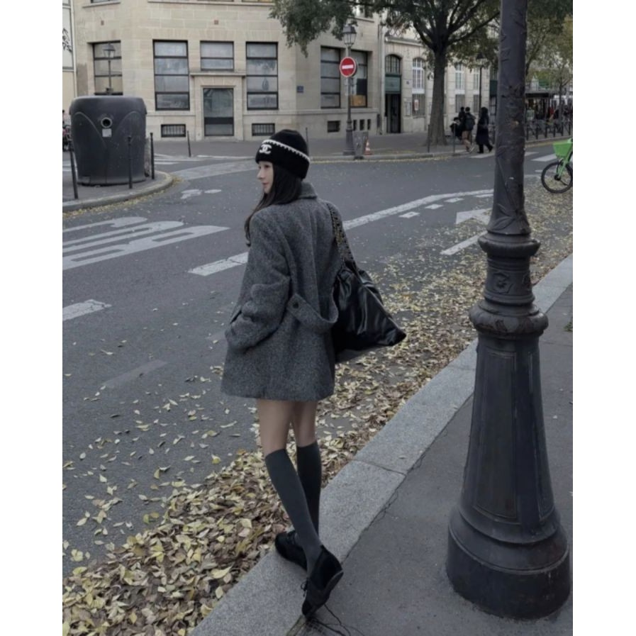 八1125韩国东大门运动瑜伽外套短款大衣区4499303通勤简约冬季