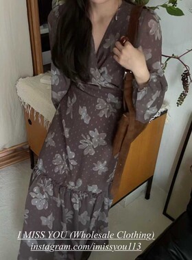 九1102韩国东大门连衣裙区IMISSYOU-8686618精致正品气质休闲新潮